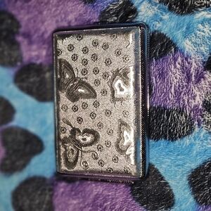 Chic Silver Wallet with Butterfly Design